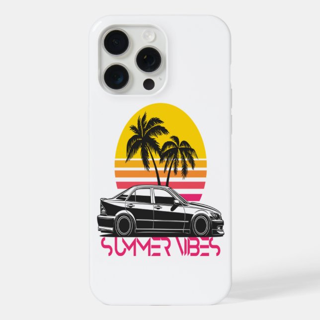 Summer vibes iPhone case (Back)