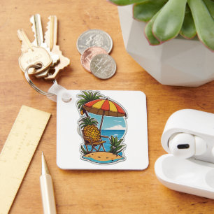 summer vibes key ring