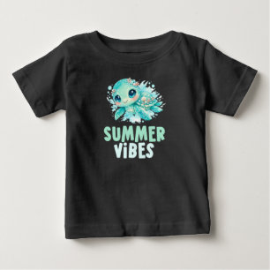 Summer Vibes Kids Turtle Baby T-Shirt