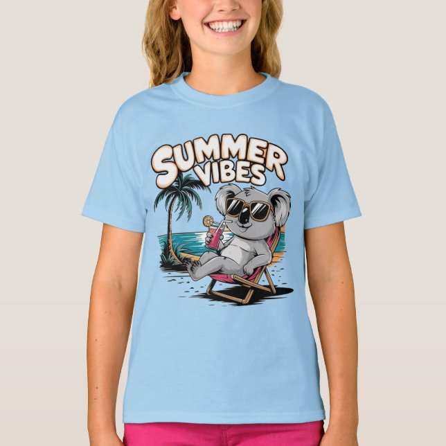 summer vibes koala T-Shirt (Front)