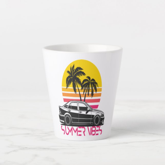 Summer vibes latte mug (Front)
