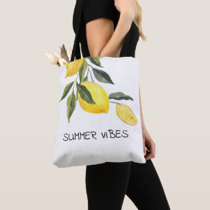 SUMMER VIBES LEMON TOTE BAG, PERFECT FOR EVERYDAY BAG