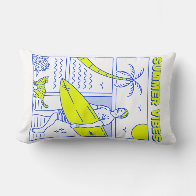 Summer Vibes Lumbar Cushion (Front)