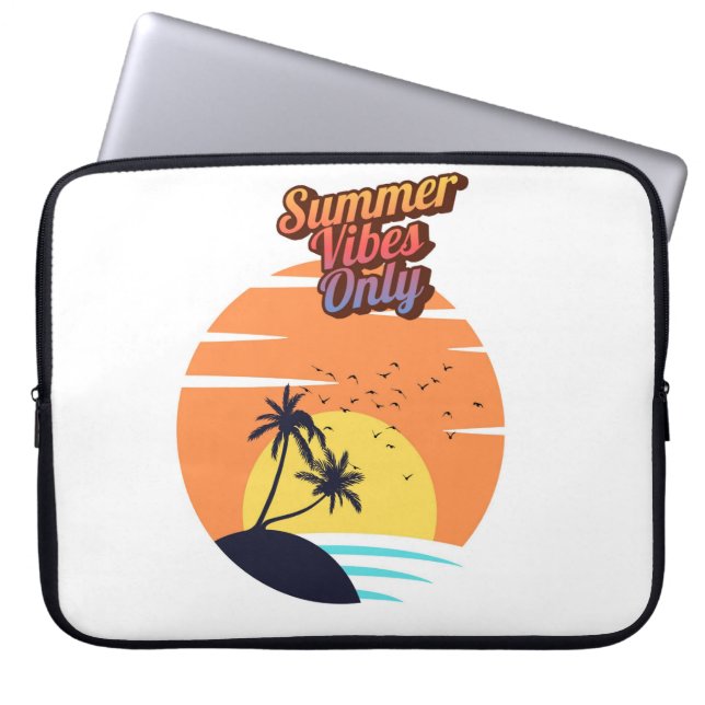 Summer vibes only. laptop sleeve (Front)