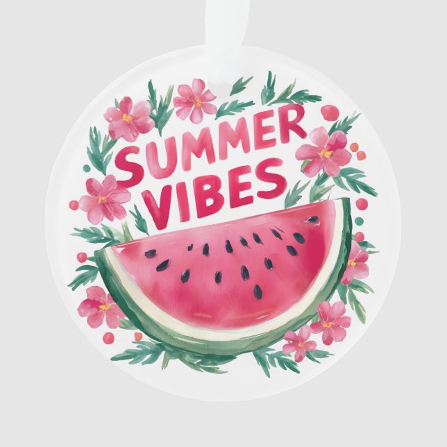 Summer Vibes Ornament (Front)