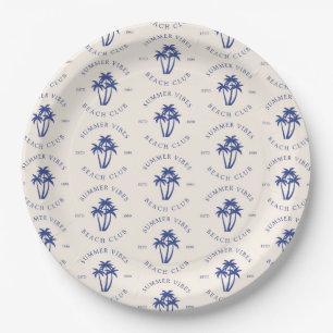 Summer Vibes Paper Plate