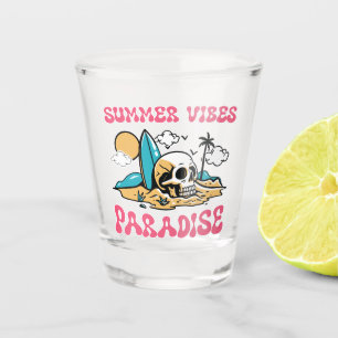 Summer Vibes Paradise - Skull Shot Glass
