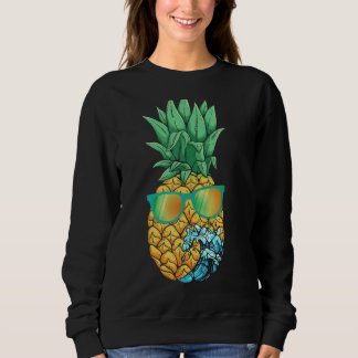 Summer Vibes Pineapple Sunglasses Wave Cool Tropic Sweatshirt