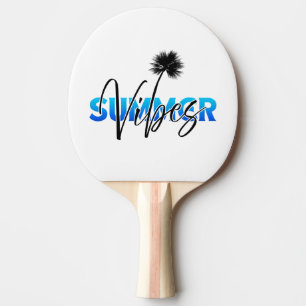 summer vibes ping pong paddle