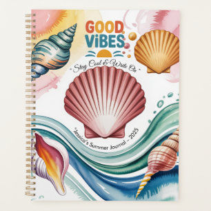 Summer Vibes Retro Beach Illustration Planner