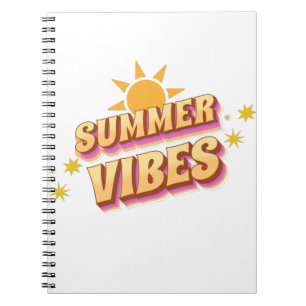 Summer Vibes Retro Notebook