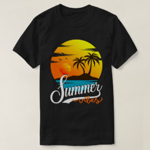 Summer Vibes Retro Sunset And Palm Trees Men's T-Shirt