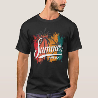 Summer Vibes Retro Sunset And Palm Trees Men's T-Shirt
