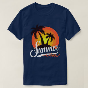 Summer Vibes Retro Sunset And Palm Trees Men's T-Shirt