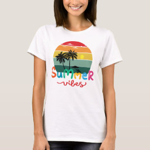 Summer Vibes Retro Sunset Women's T-Shirt