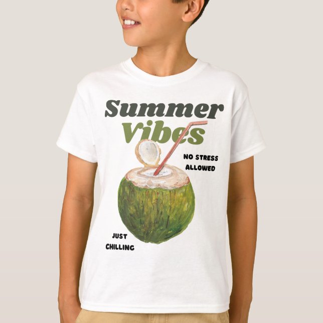 Summer Vibes Retro  T-Shirt (Front)