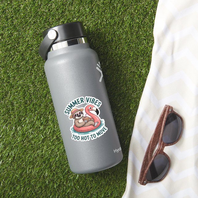 Summer Vibes Sloth Funny Lazy Float (HydroFlask Insitu)