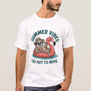 Summer Vibes Sloth Funny Lazy Float 2 T-Shirt