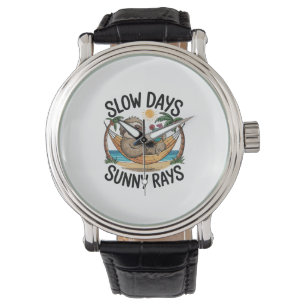 Summer Vibes Sloth Funny Lazy Float Watch