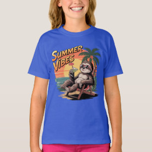summer vibes sloth T-Shirt