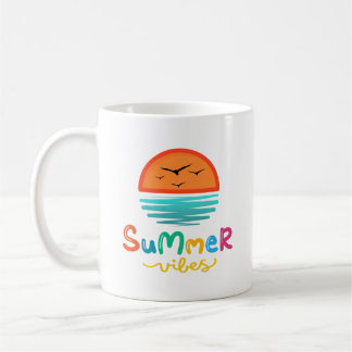 Summer Vibes Sun And Sea Coffee Mug