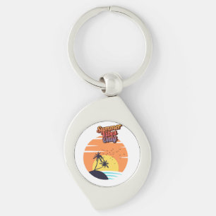 Summer vibes sunset key ring
