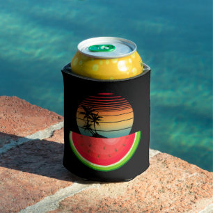 Summer Vibes Sunset Watermelon Can Cooler