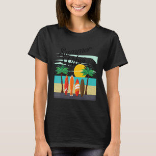 Summer Vibes Surfing Summer Beach Vacation_2 T-Shirt