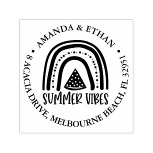 Summer Vibes Theme Self-inking Stamp