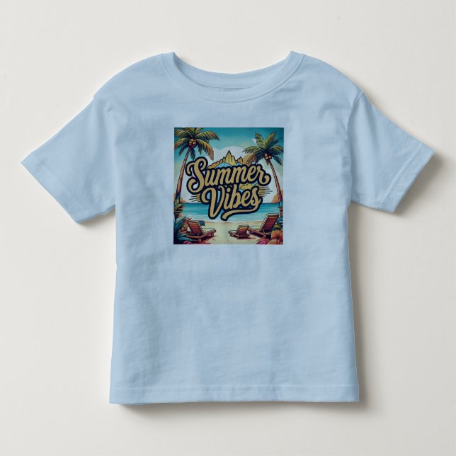 Summer Vibes Toddler T-Shirt (Front)