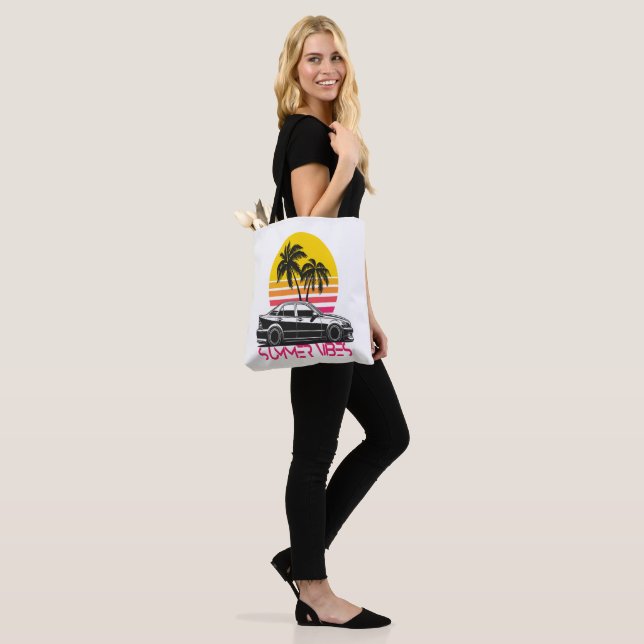 Summer vibes tote bag (On Model)