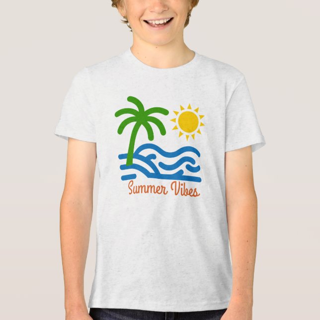 Summer Vibes Tri-Blend Shirt (Front)