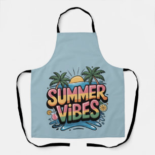 Summer Vibes Tropical Beach Apron