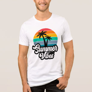 Summer Vibes Tropical Lake Scene-32922 Tri-Blend Shirt