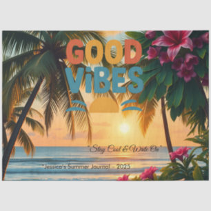 Summer Vibes Tropical Notebook Tissue Paper