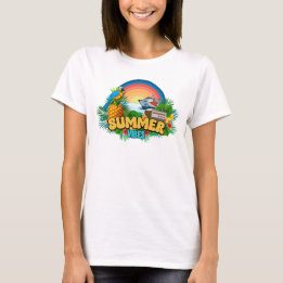Summer Vibes Vacation Beach T-Shirt