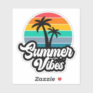 Summer Vibes with Palm Trees Design