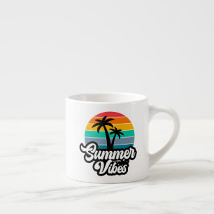 Summer Vibes with Palm Trees Design Espresso Cup
