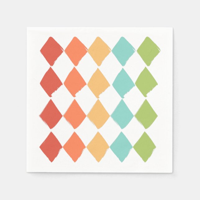 Summer vibrant colours  napkin (Front)