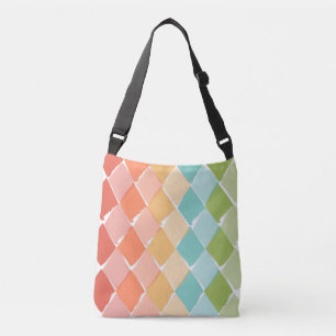 Summer vibrant colours pattern crossbody bag