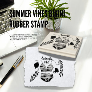 Summer Vines Bikini Rubber Stamp