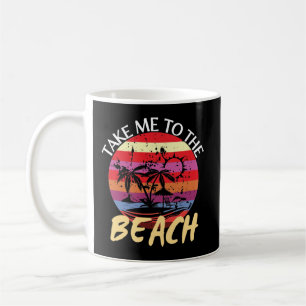 Summer Vintage Take Me To The Beach Coffee Mug