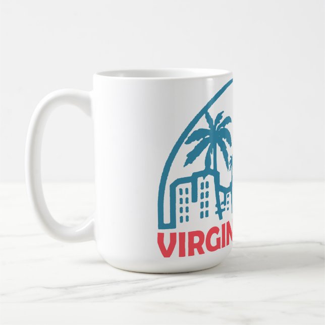 Summer virginia beach- virginia  coffee mug (Left)