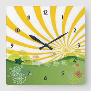Summer Wall Clock