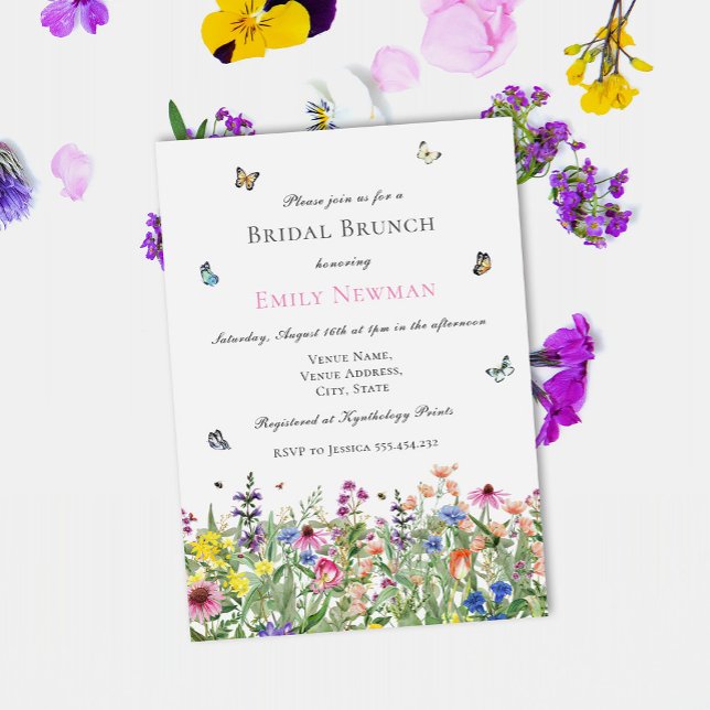 Summer Watercolor Bridal Brunch Invitation (Creator Uploaded)