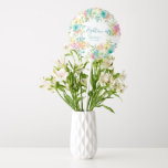 Summer Watercolor Floral Custom 18th Birthday Balloon<br><div class="desc">New for Summer 2024. Modern and colourful summer floral watercolor features pink,  turquoise blue,  yellow and orange flowers. They form rustic,  boho chic,  botanical frame around your birthday wishes. This item is part of the Summer Watercolor Floral collection. It contains professionally designed invitation templates,  welcome signs and party decorations.</div>