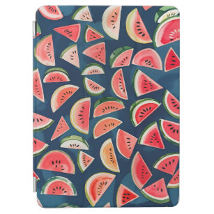 Summer Watercolor Watermelon Slices Patten iPad Air Cover