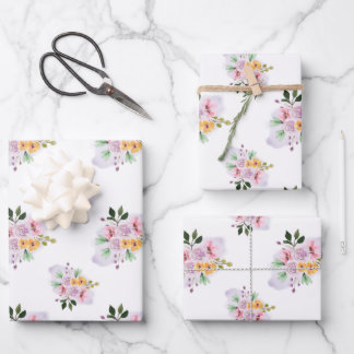 Summer Watercolors Wrapping Paper Sheet