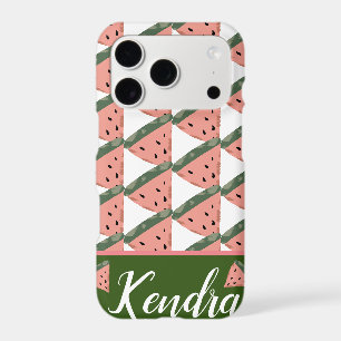 Summer Watermelon Illustration Pattern Monogram