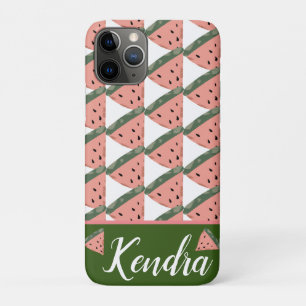 Summer Watermelon Illustration Pattern Monogram Case-Mate iPhone Case